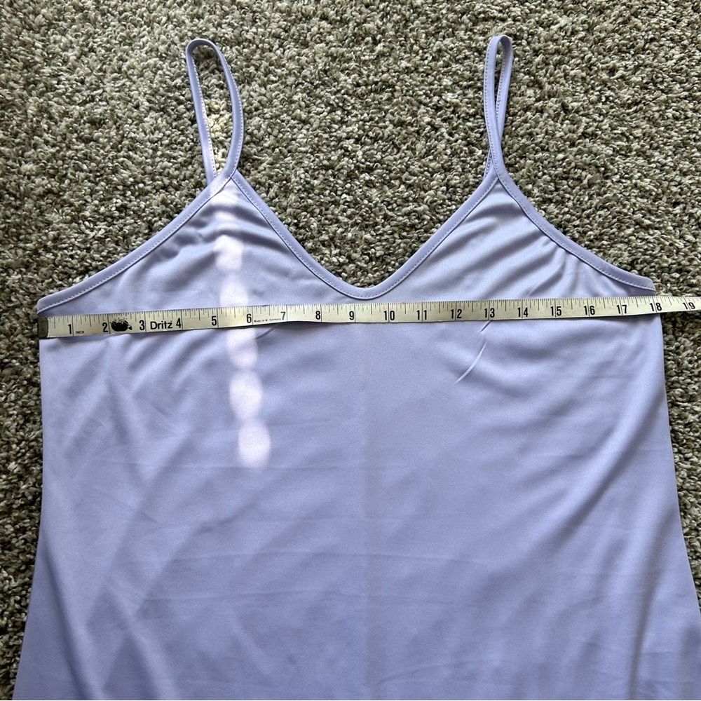 Purple Sleeveless Button Up Dress with Liner - Picture 6 of 13